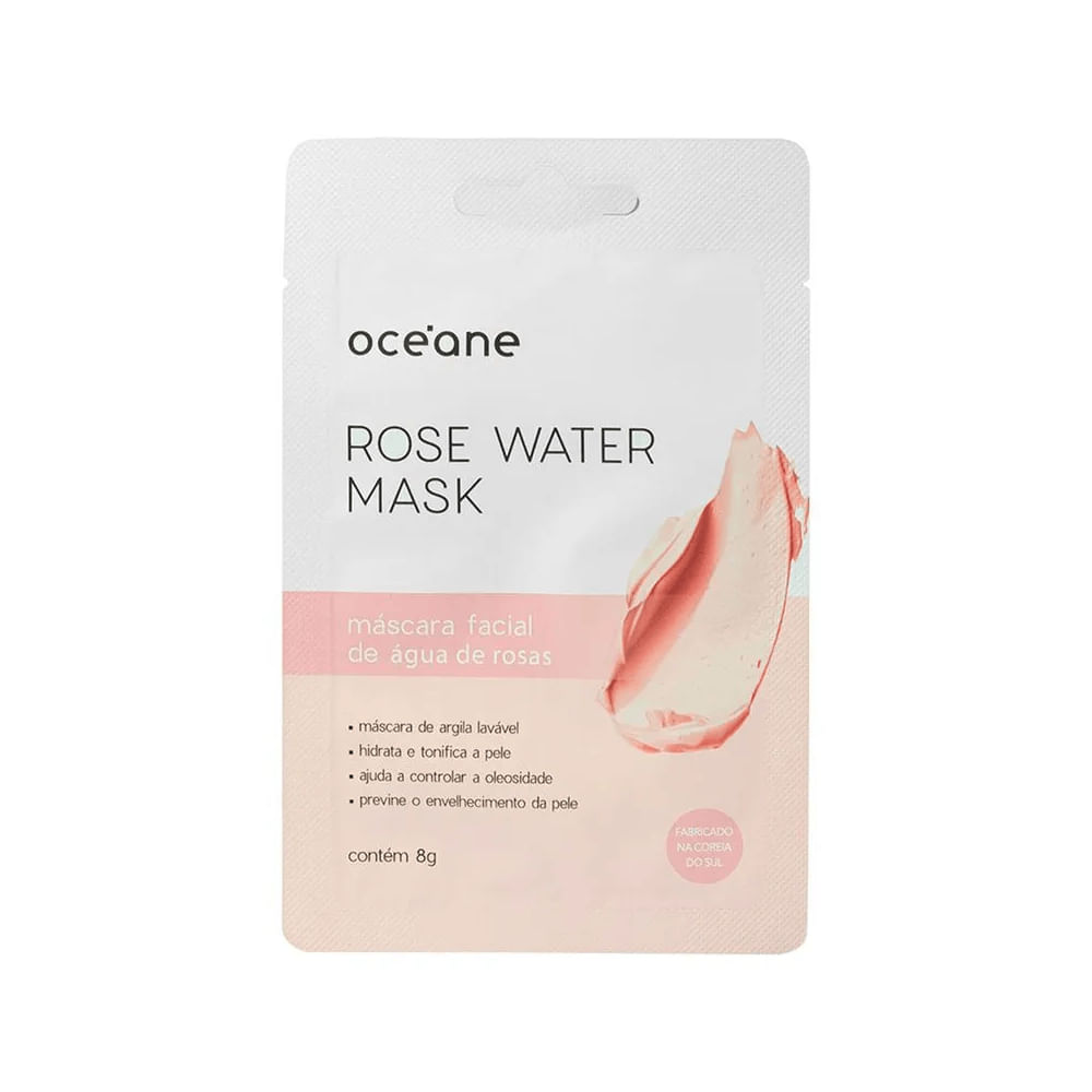Océane Máscara Facial – Água de Rosas 8g