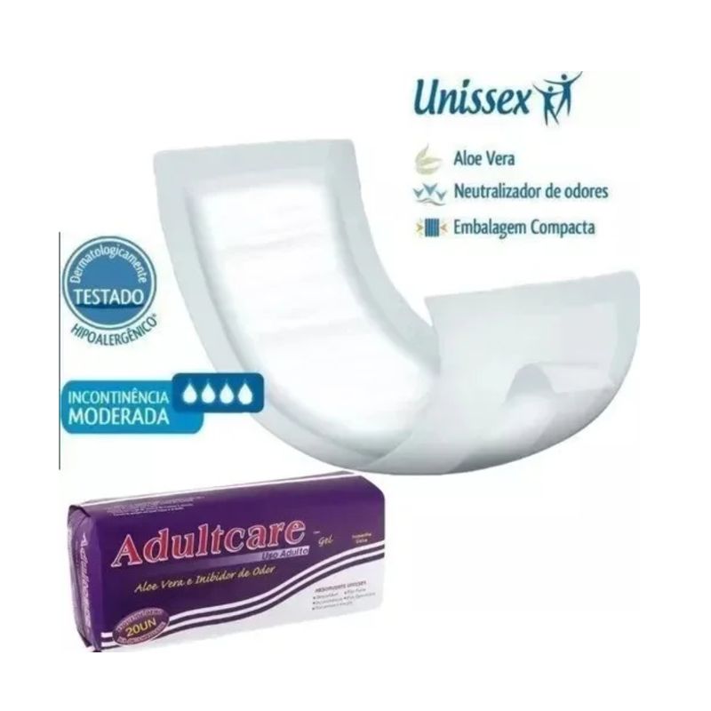 アイケア 19800 Absorvente Geriátrico Adultcare Unissex 80 Unidades - Época Cosméticos
