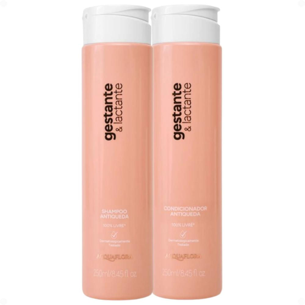 Kit Aquaflora Gestante e Lactante Antiqueda: Shampoo e Condicionador 250ml
