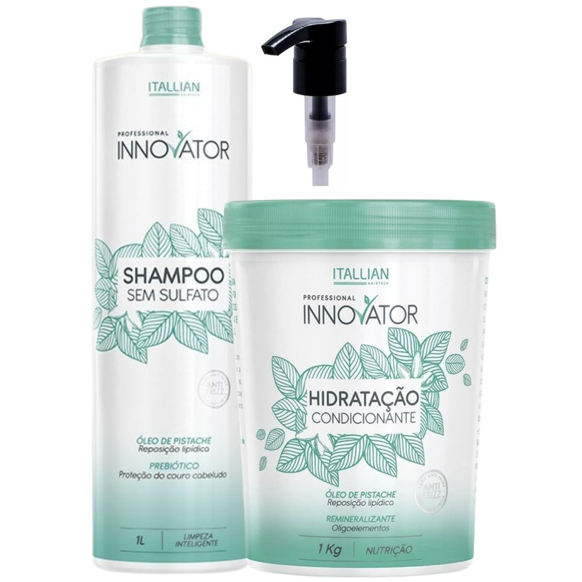 Innovator - Shampoo sem Sulfato1L + Hidratação 1Kg Reposição Lipídica