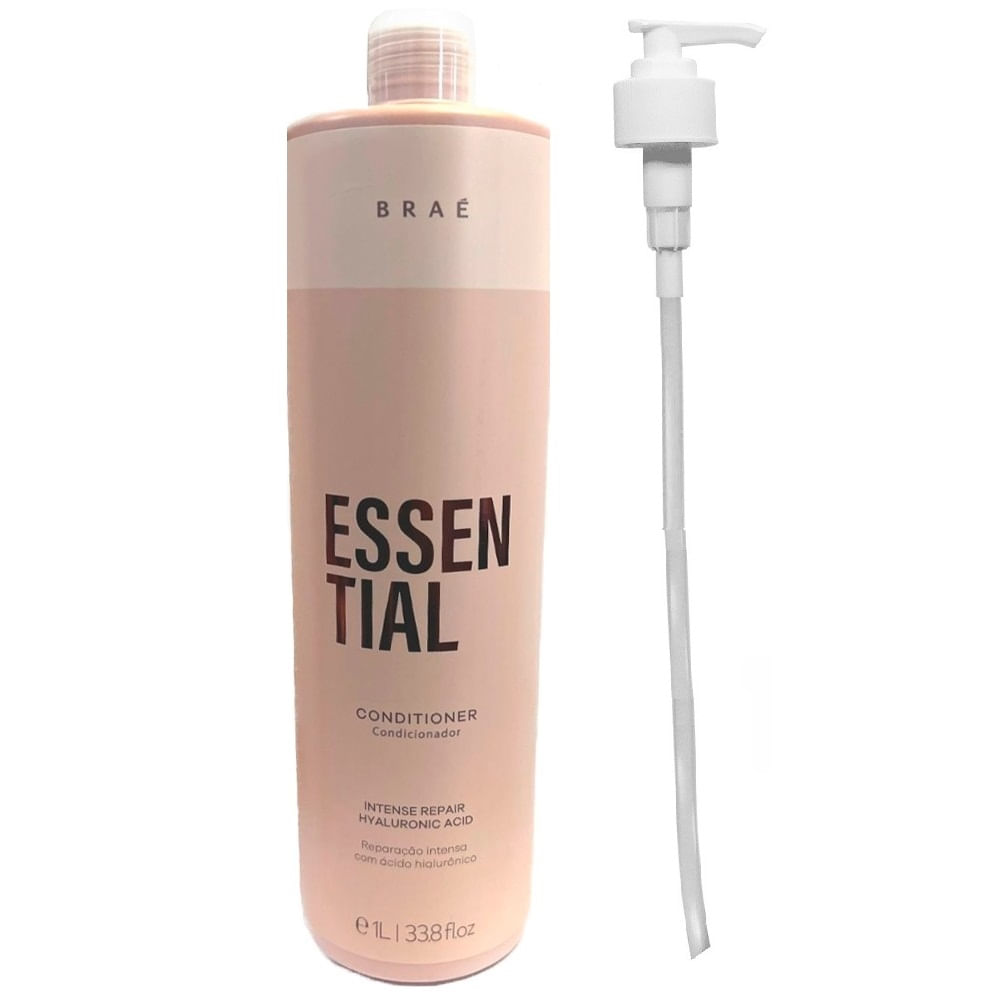 Braé Essential Condicionador 1000ml + Válvula Pump