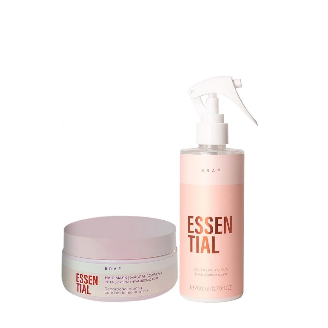 Kit Braé Essential Máscara 200g + Fluído Reparador 260ml