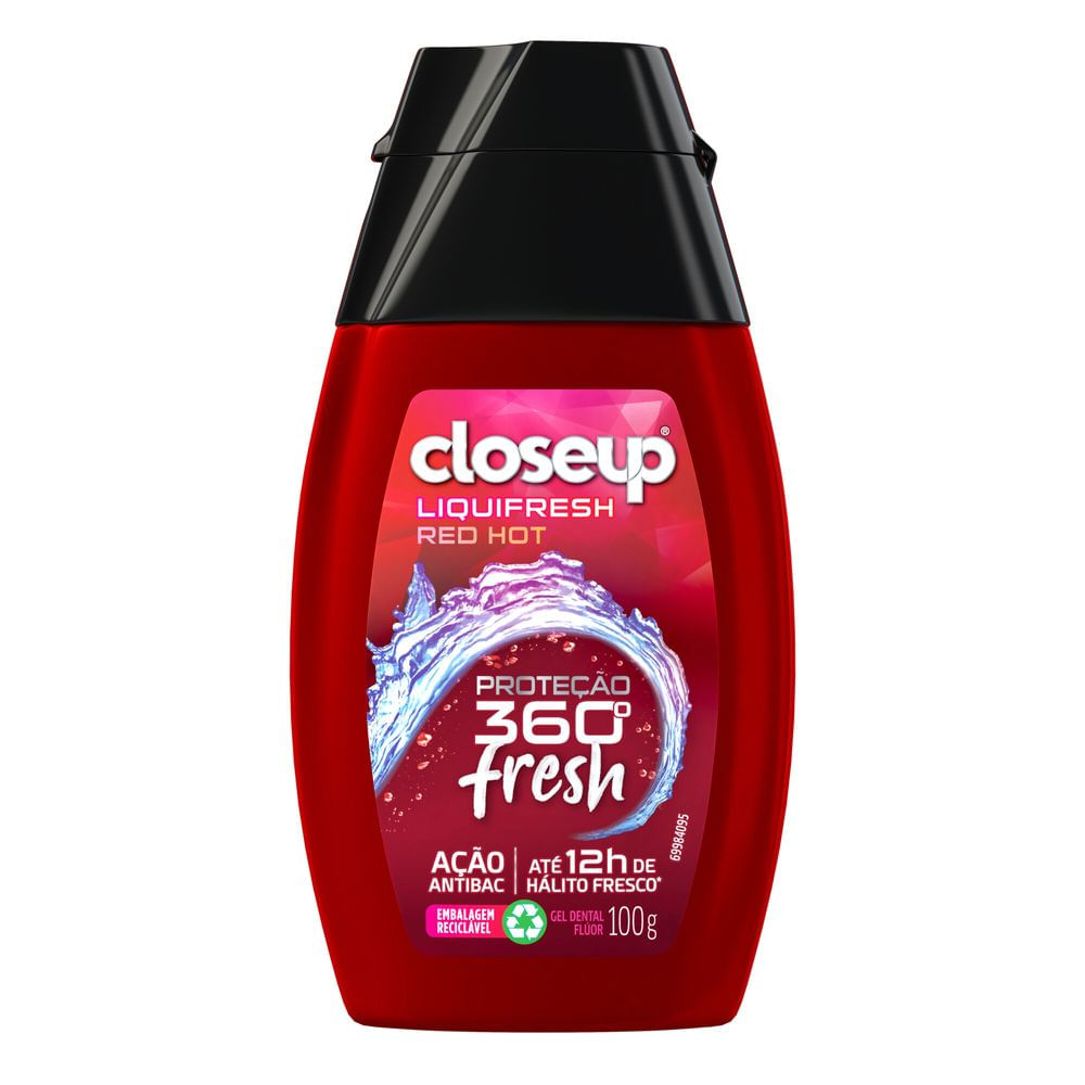 Gel Dental Closeup LiquiFresh Red Hot 100g