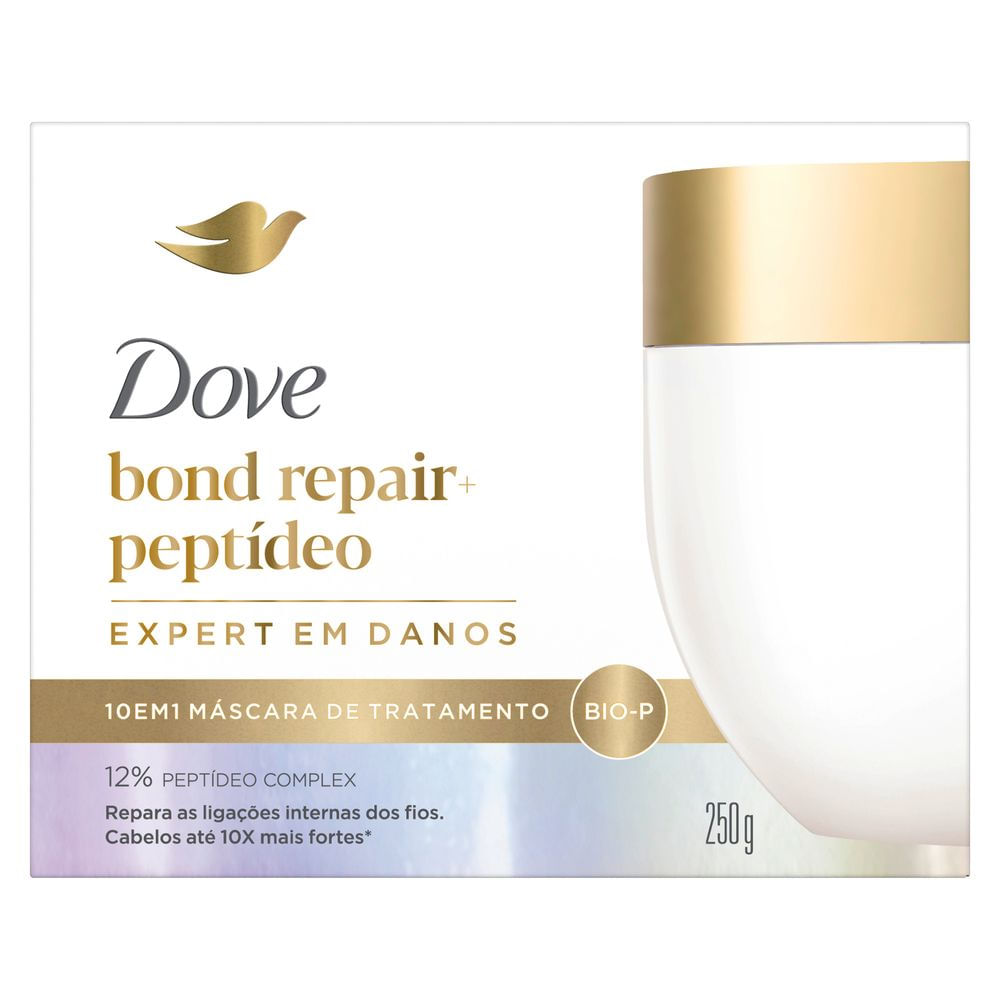 Máscara Cápilar Dove 10 em 1 Bond Intense Repair +12%Peptídeo Complex 250g