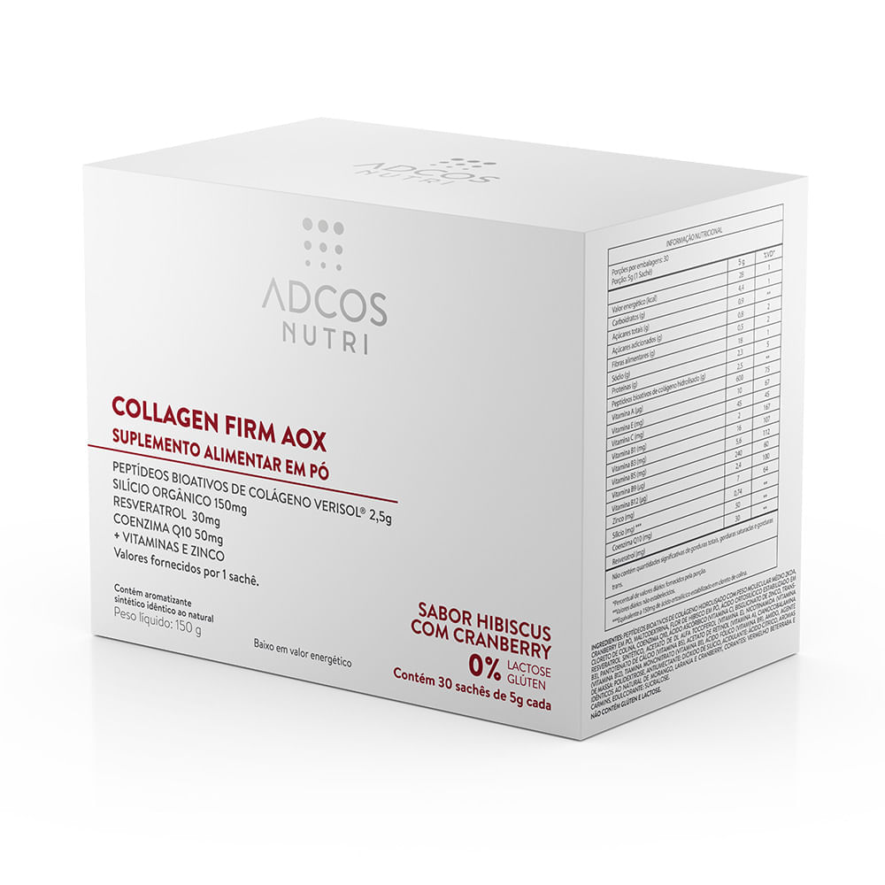 Collagen Nutri Aox - Suplemento Alimentar em Pó 30 sachês com 5g cada