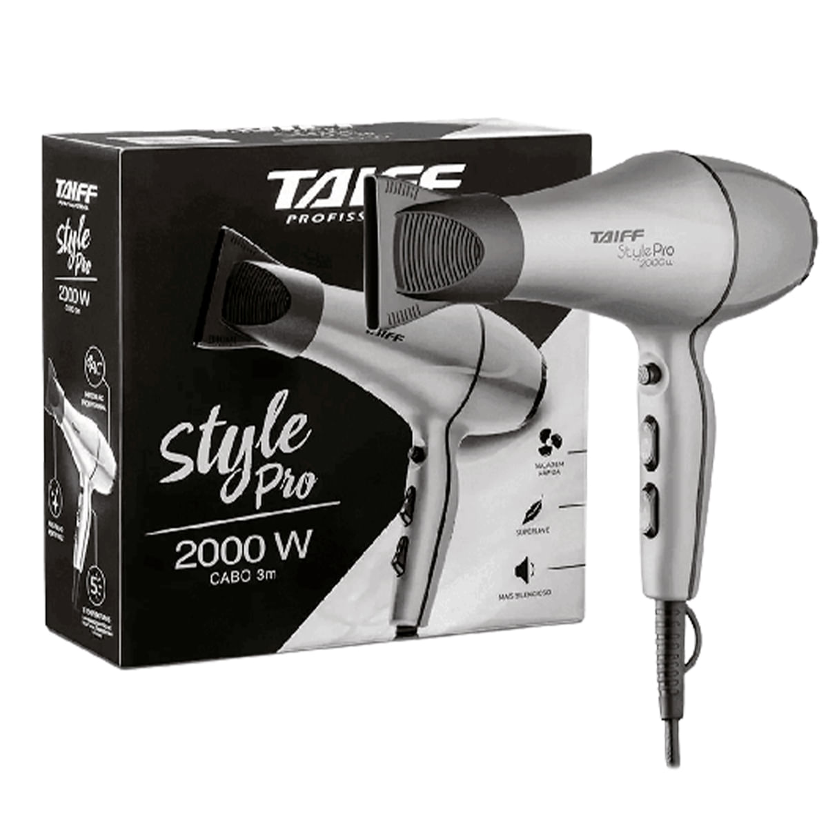 Secador Style Pro 2000W 127V - Taiff Profissional