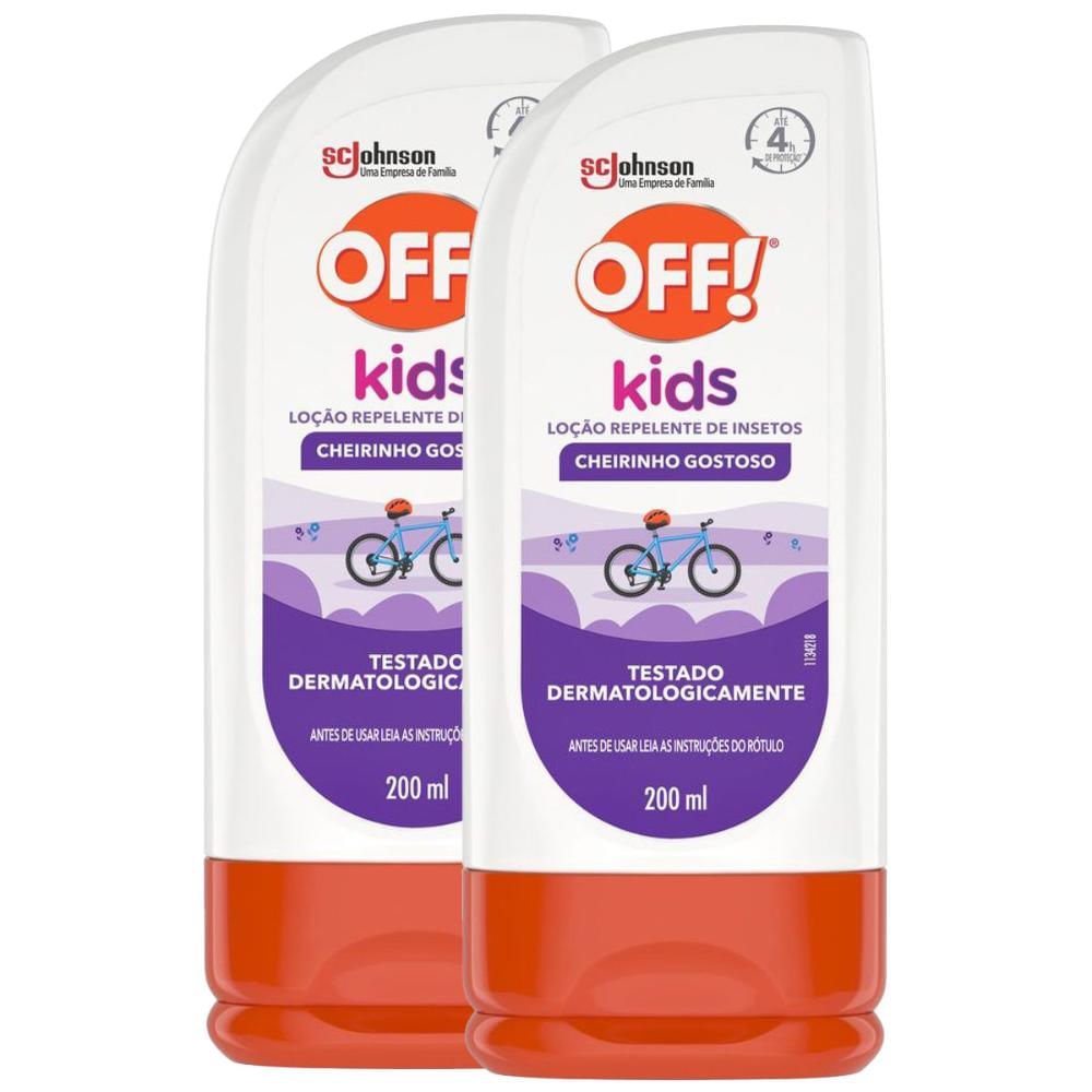 Kit 2 Repelente de Insetos Off! Kids Loção 200ml