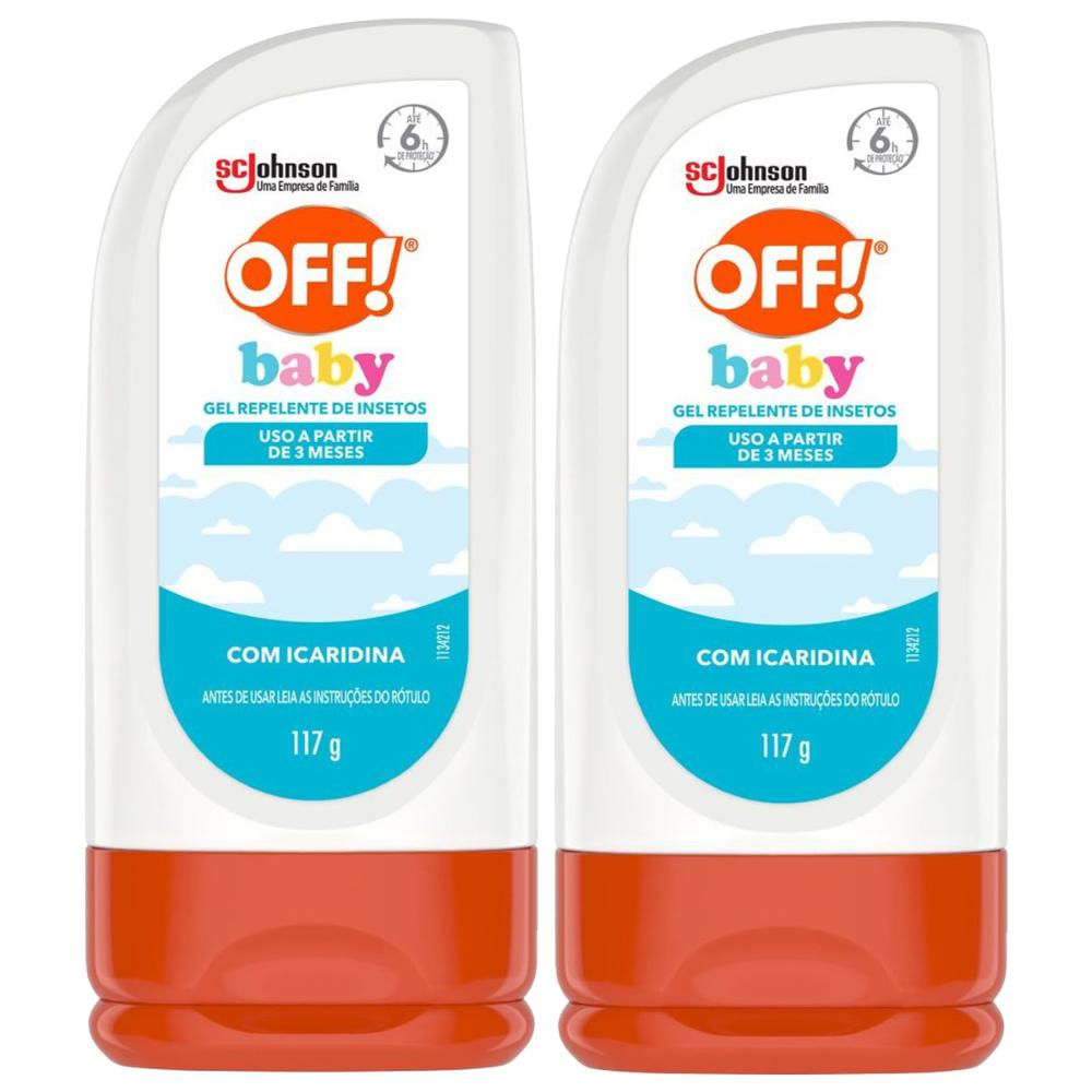 Kit 2 Repelente de Insetos Gel Baby Off! 117g