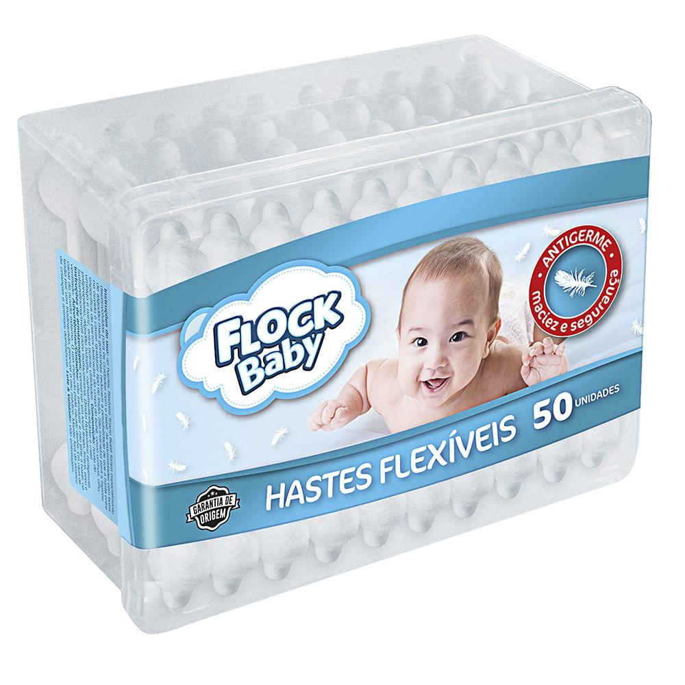 Hastes Flexíveis Flock Baby 50 Unidades