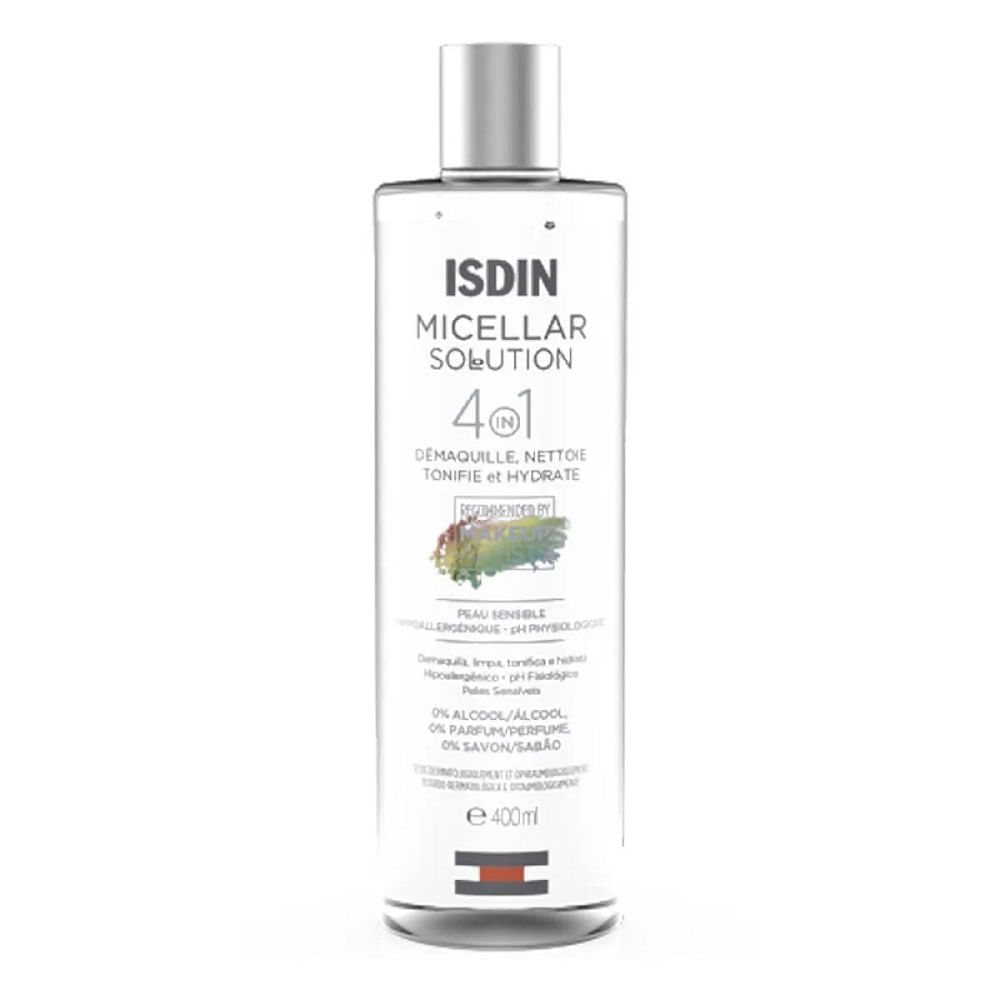 Água Micelar Isdin Micellar Solution 4 em 1 400ml
