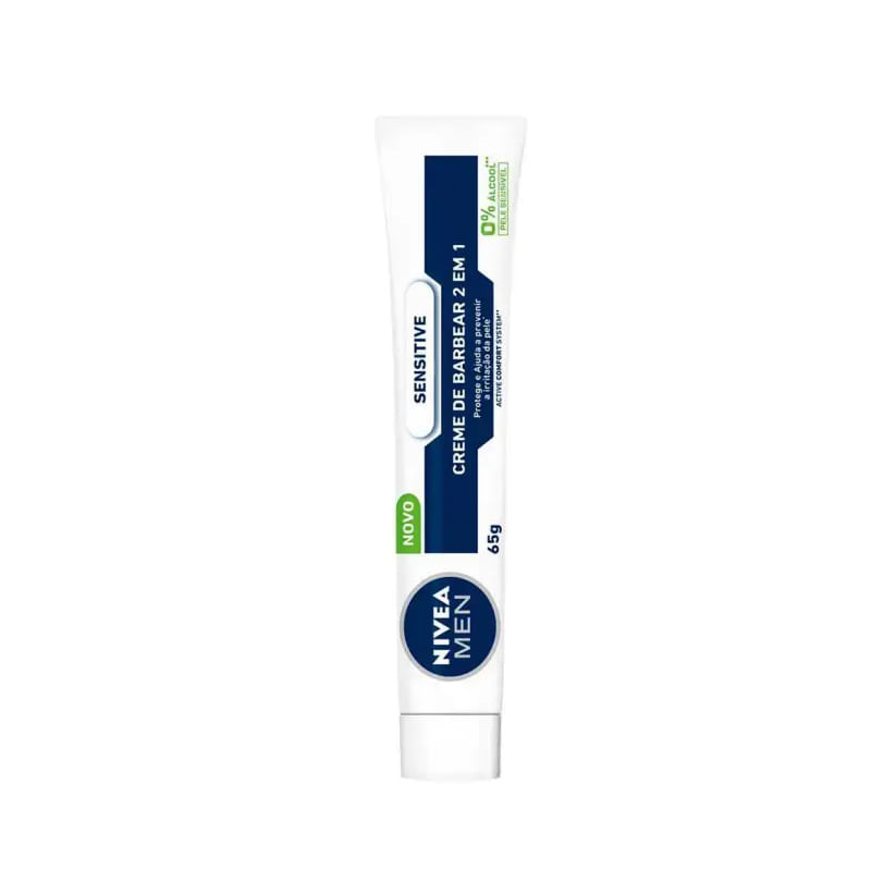 CREME DE BARBEAR 2 EM 1 NIVEA MEN SENSITIVE 65G