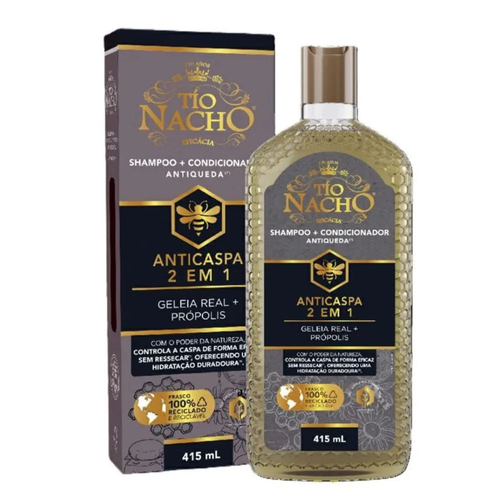 Shampoo Anticaspa Tio Nacho 2 em 1- 415ml