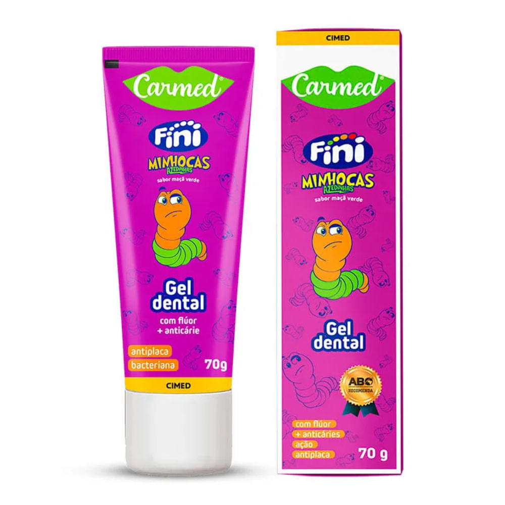 Gel Dental Carmed Fini Minhocas Azedinhas 70 g