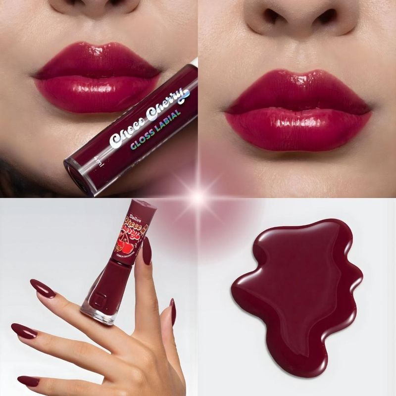Kit Dailus Choco Cherry Cereja Silvestre: Gloss Labial 4ml e