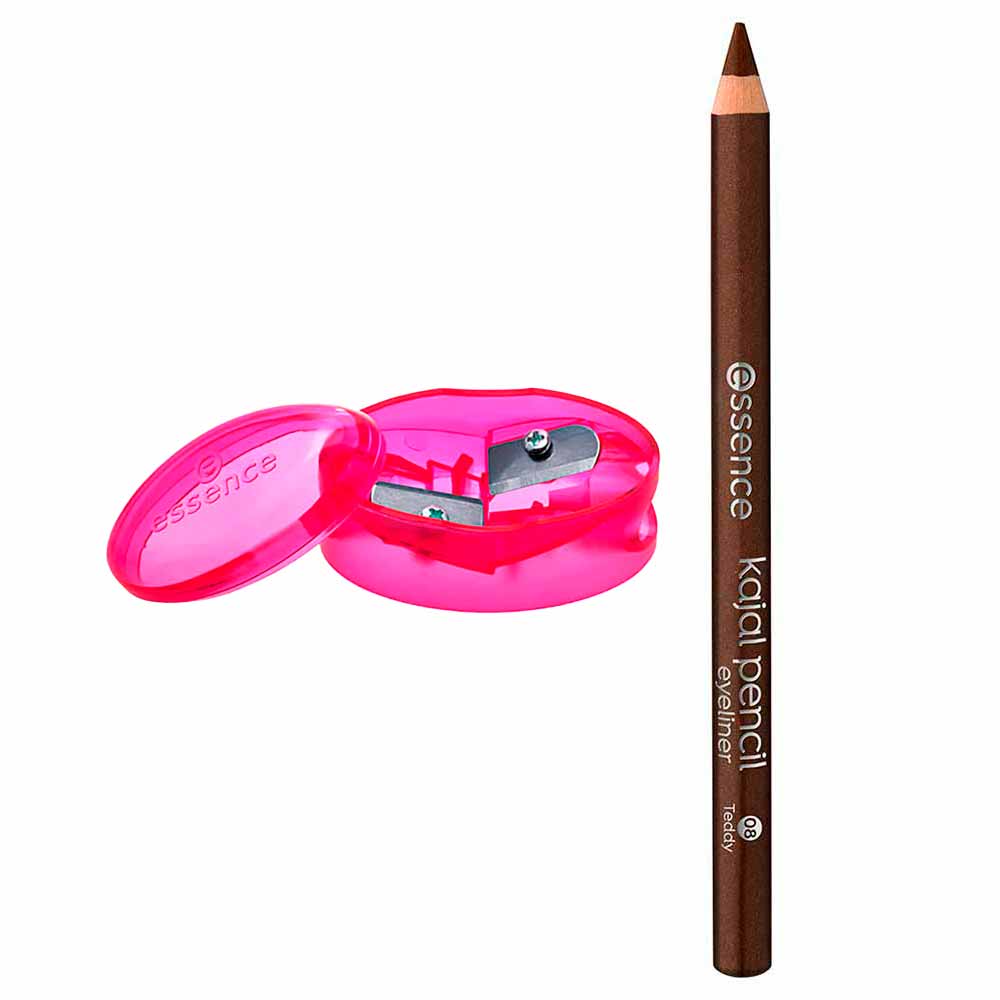 Essence Kit - Lápis de Olho Kajal 08 Teddy + Apontador Duplo de Lápis