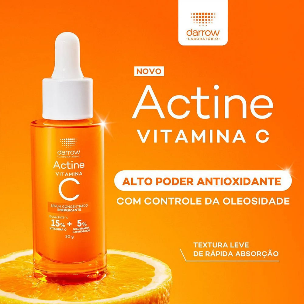 Sérum Facial Concentrado Energizante Darrow Actine Vitamina C 30g