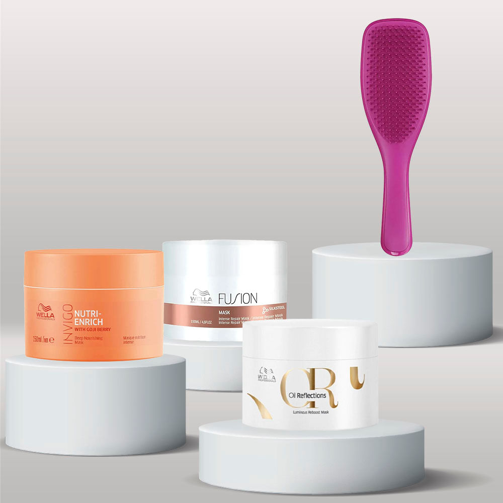 Wella Professionals Kit: Máscaras + Escova Tangle Teezer - Época