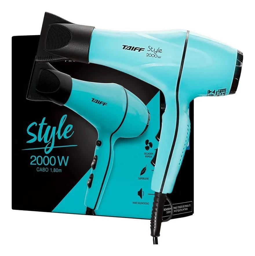 taiff secador style 2000w azul tiffany 127v