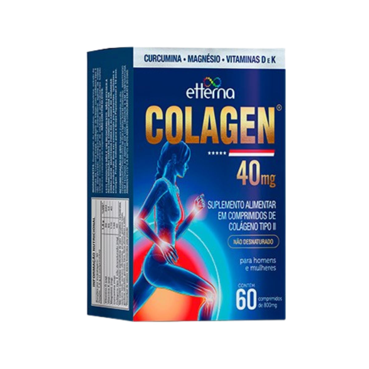 Etterna Colágeno Tipo II Cúrcuma+Magnésio c/60CPR