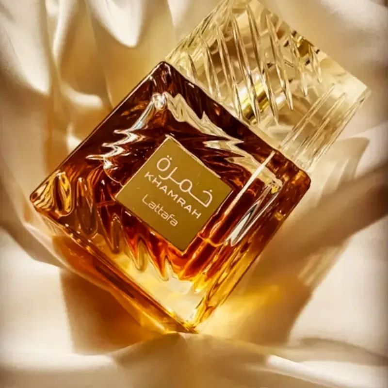 Lattafa Khamrah Eau de Parfum Perfume Unissex 100ml - Época Cosméticos