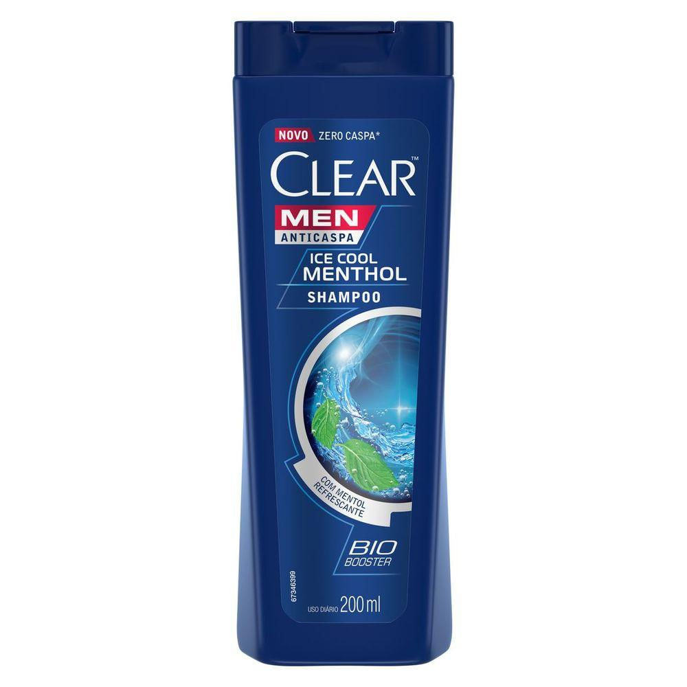 Shampoo Clear Men Anticaspa Ice Cool Menthol 200ml