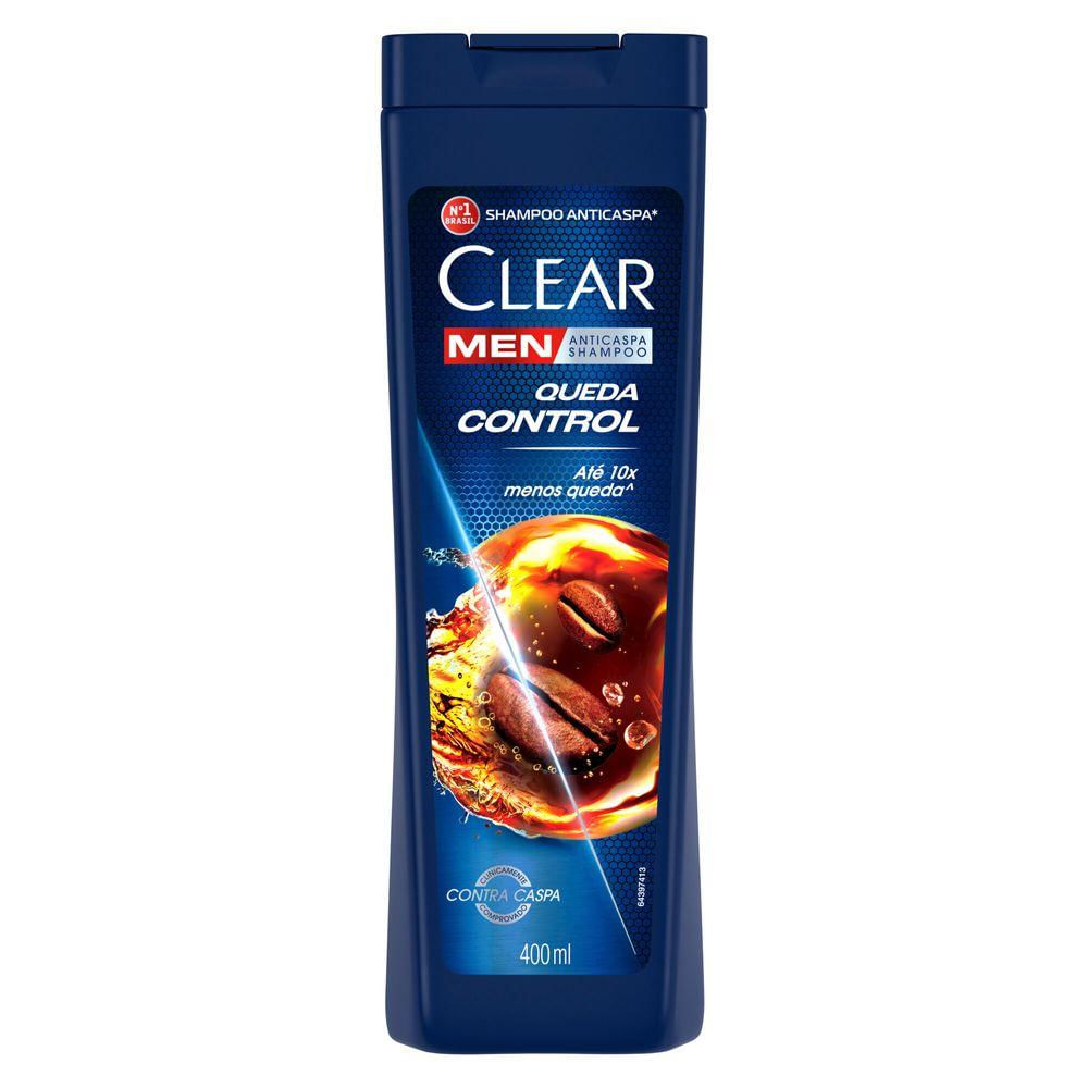 Shampoo Anticaspa Clear Men Queda Control 400ml