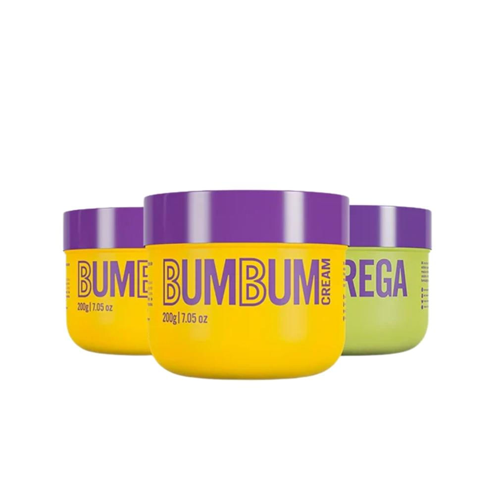 Kit Beleza Brasileira: Bumbum Sarado Hidrata Esfolia e Reduz Estria e Celulite