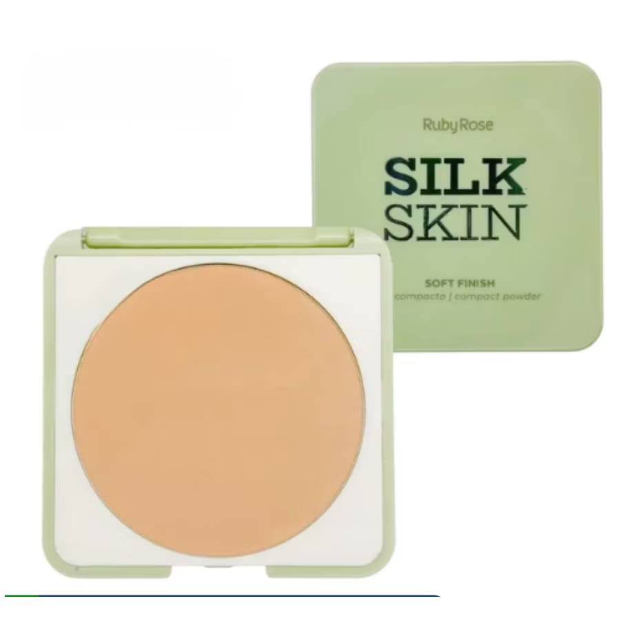 Pó Compacto Ruby Rose Silk Skin Soft Finish Sunshine HB-T1400-4