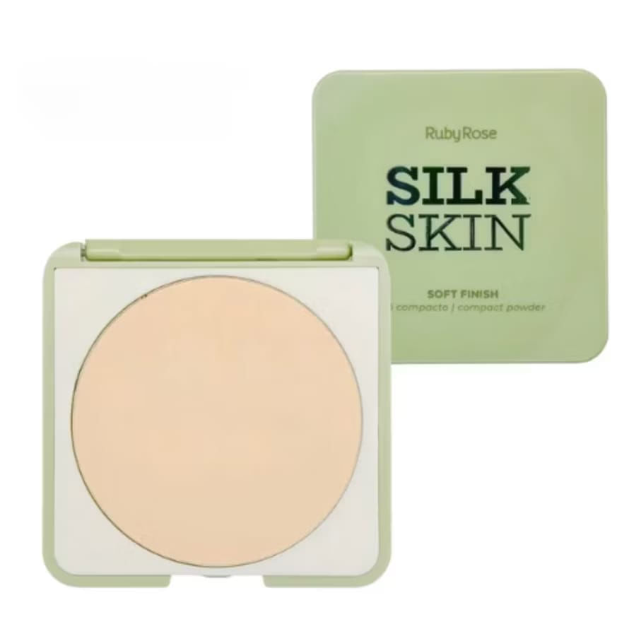 Pó Compacto Ruby Rose Silk Skin Soft Finish Sunlit HB-T1400-2