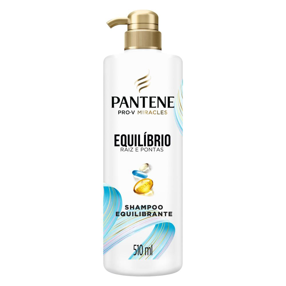 Shampoo Pantene Equilíbrio Cabelos Mistos e Pontas Ressecadas 510ml