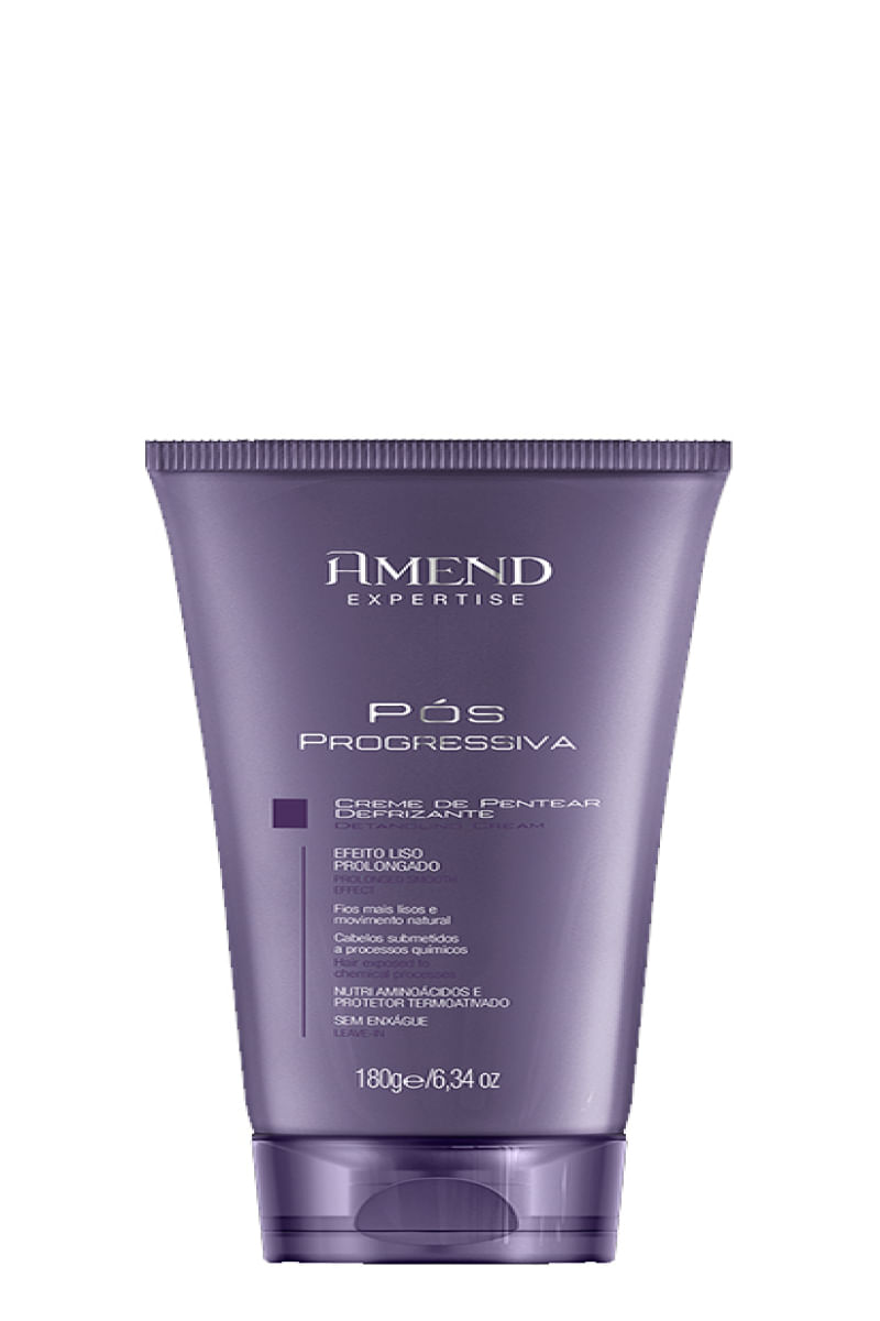 Creme de Pentear Defrizante Pós Progressiva 180g - AMEND