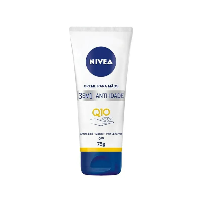 CREME PARA AS MÃOS NIVEA Q10 PLUS ANTI-IDADE COM 75G