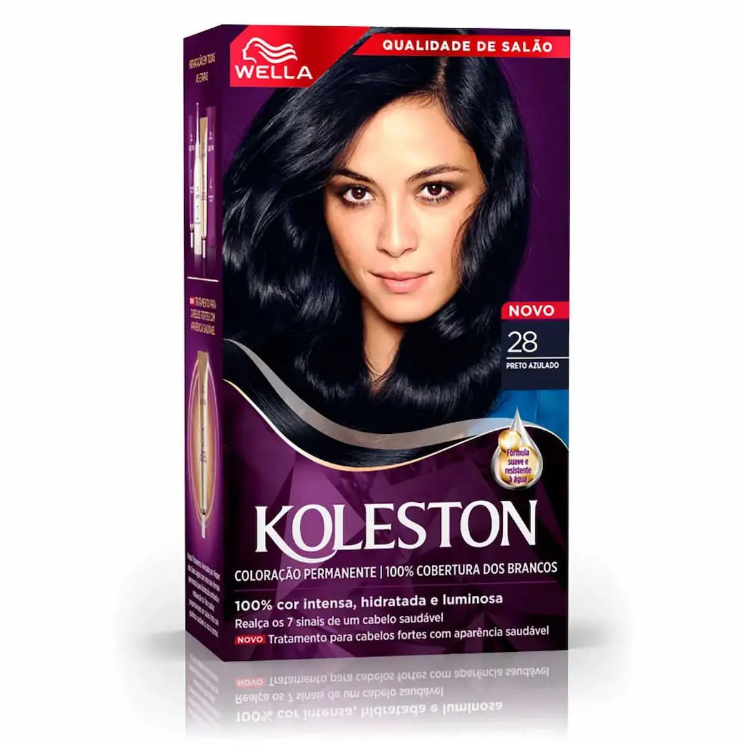 TINTURA CREME WELLA KOLESTON 28 PRETO AZULADO