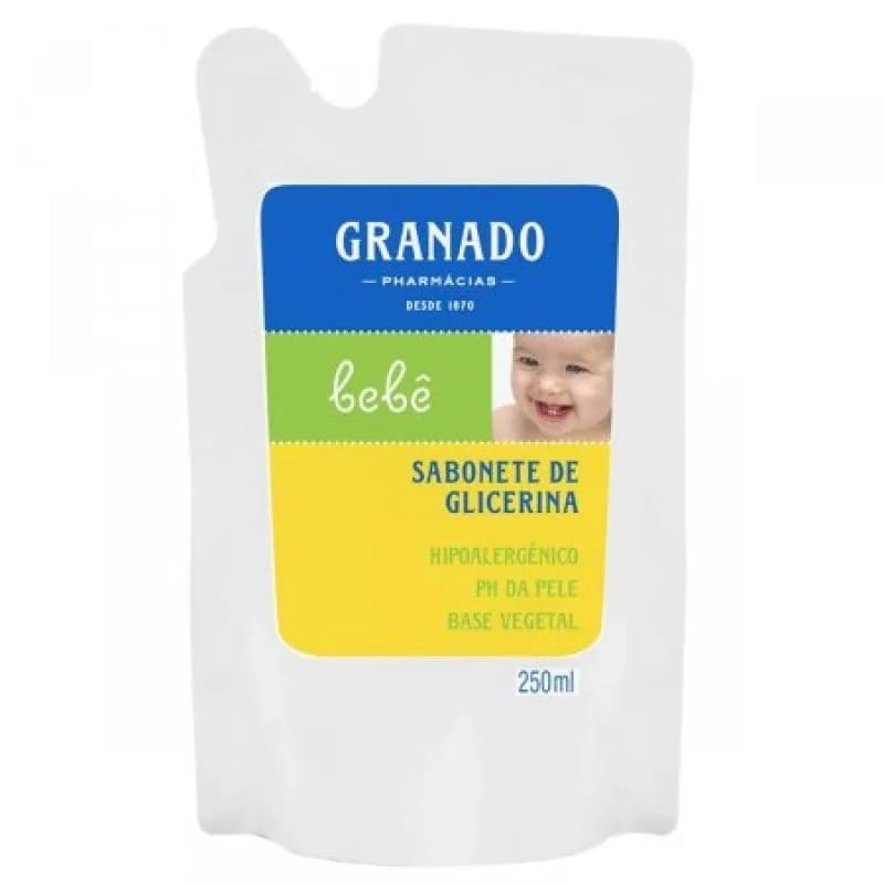 REFIL SABONETE LÍQUIDO GRANADO BEBÊ TRADICIONAL 250ML