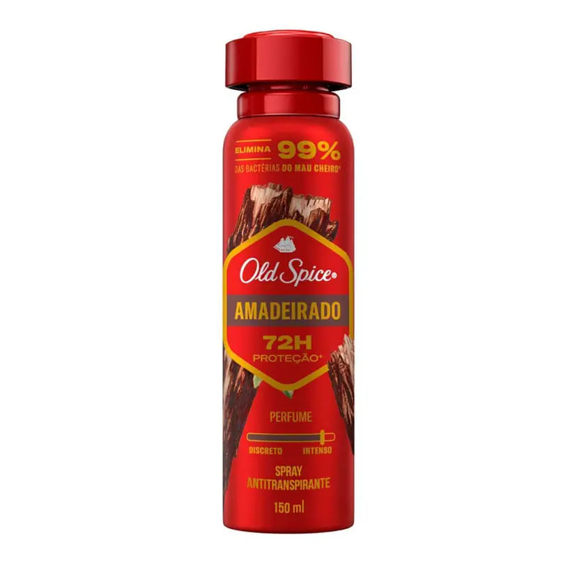 DESODORANTE ANTITRANSPIRANTE SPRAY OLD SPICE LENHA MASCULINO 150ML
