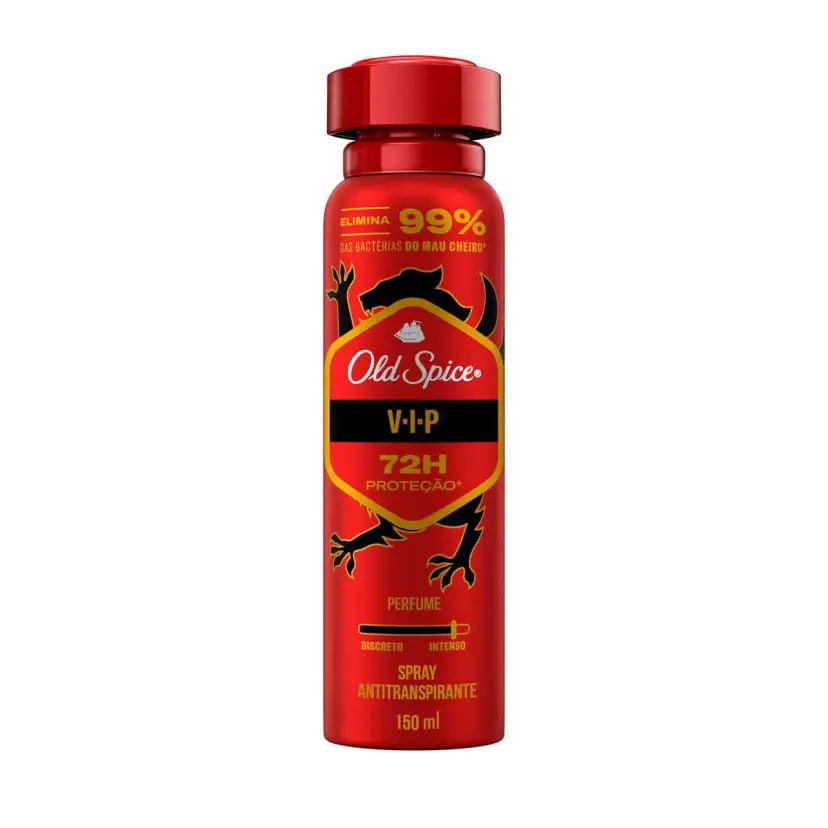 DESODORANTE ANTITRANSPIRANTE SPRAY OLD S. VIP MASCULINO 150ML