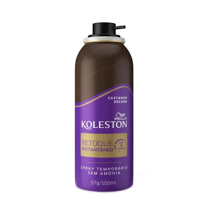 retoque instantâneo koleston castanho escuro spray 100ml