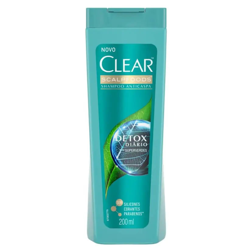 SHAMPOO ANTICASPA CLEAR DETOX DIÁRIO 200ML