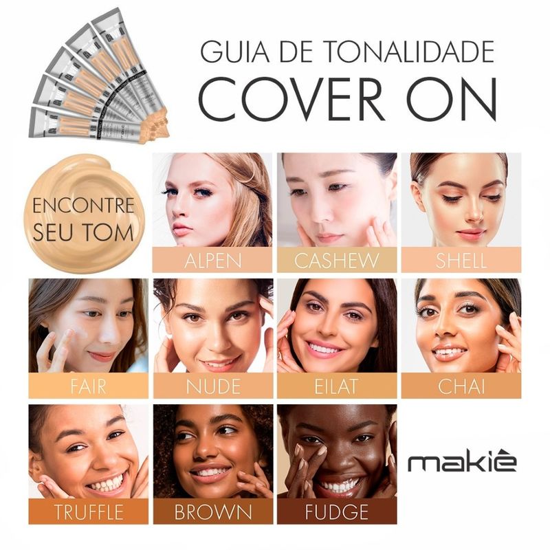 ファンデーション mackyee Base Líquida Matte Makiê Cover On - Época Cosméticos