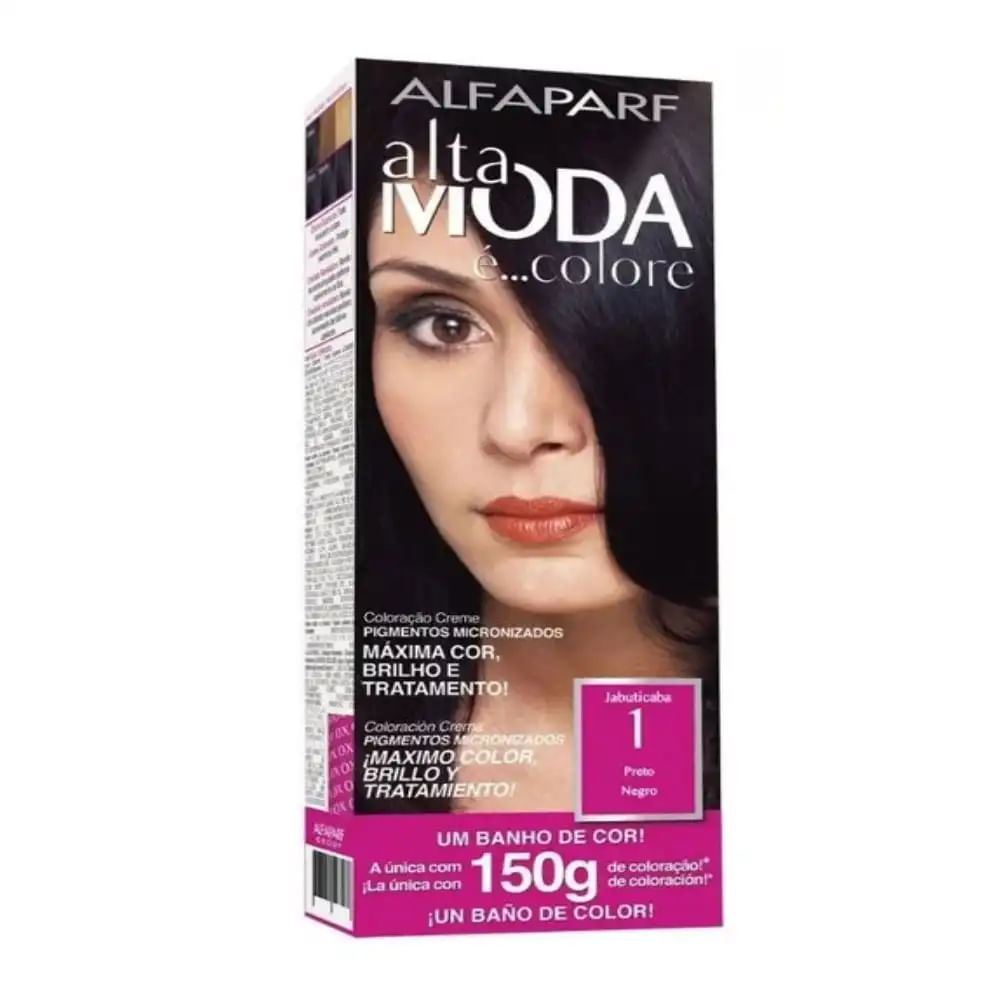 Coloração Preto Jabuticaba  1.0 Alta Moda 150G