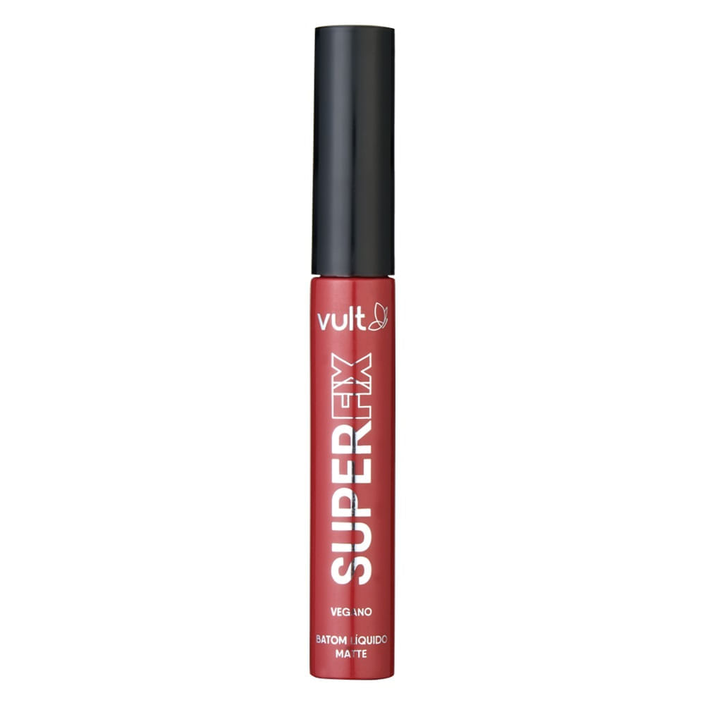 Batom Líquido Vult Super Fix Vermelho Profundo 5ml