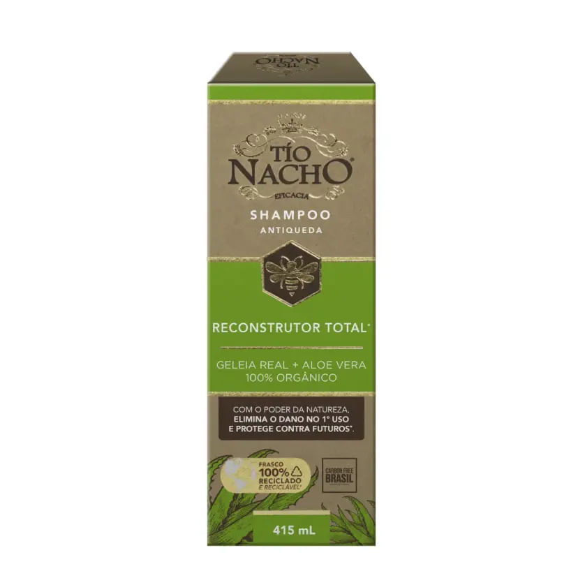 SHAMPOO TIO NACHO RECONSTRUTOR TOTAL 415ML
