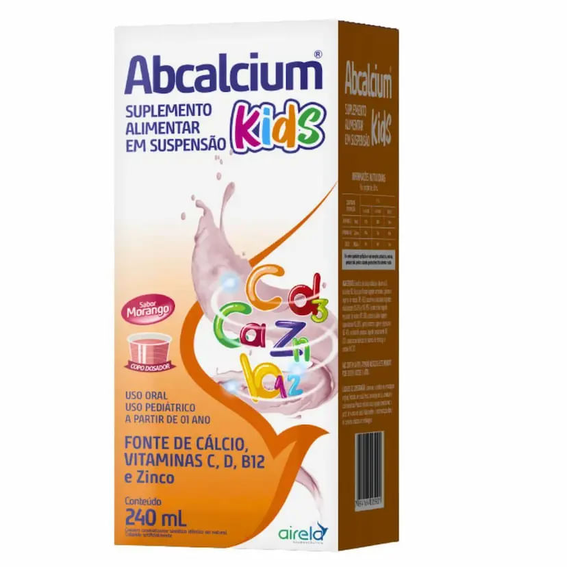 Airela Abcalcium Kids Suplemento Alimentar em Suspensão Oral 240ml
