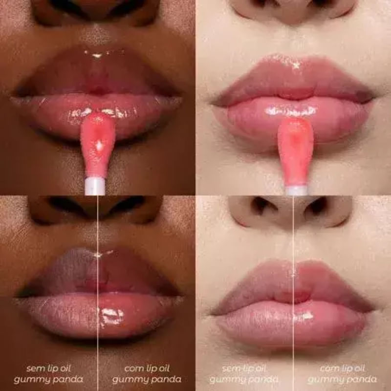 Lip Oil Gummy Panda 6ml - VIZZELA - Época Cosméticos