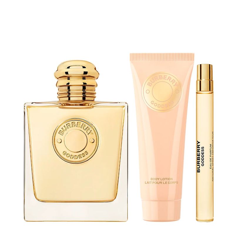 Burberry Goddess オールドパルファム ボディローションセット Kit Burberry Goddess Feminino - EDP 100ml + 10ml + BL 75ml - Época