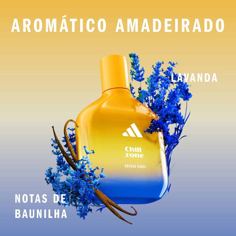 Coffret Adidas Vibes Chill Zone Kit Perfume Masculino Shower Gel