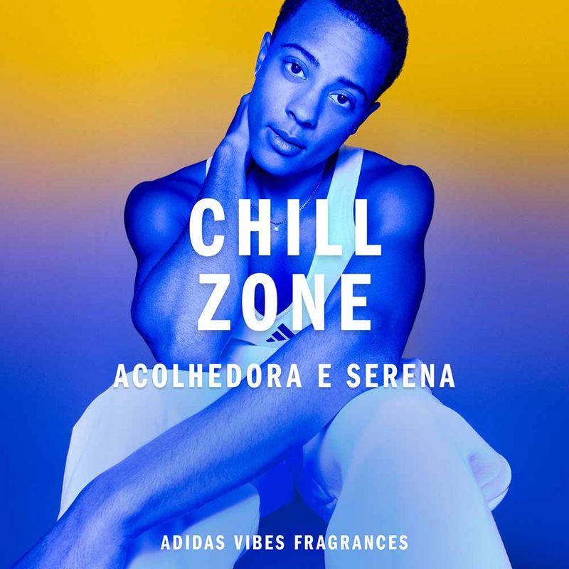 Coffret Adidas Vibes Chill Zone Kit Perfume Masculino Shower Gel