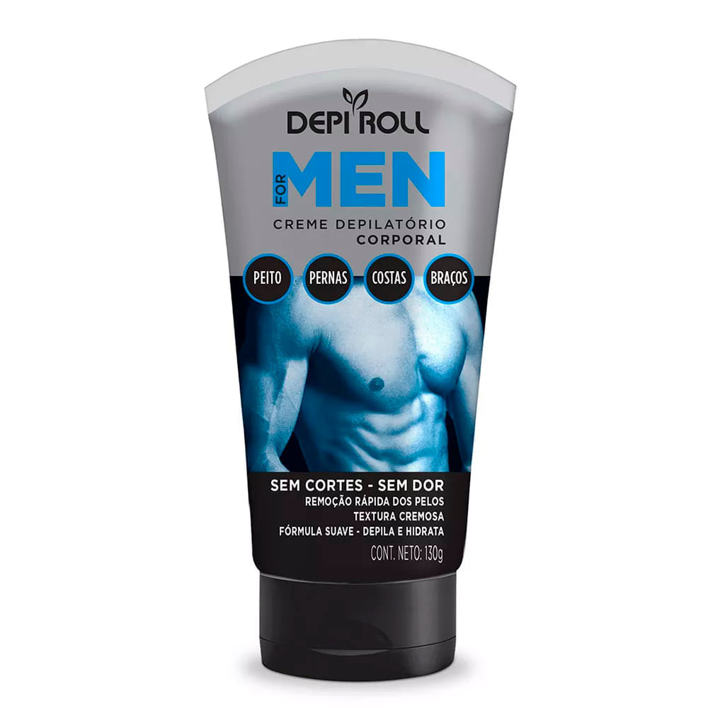 Creme Depilatório Depi Roll Corporal For Men 130g