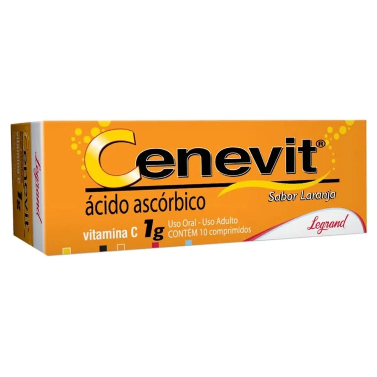 VITAMINA C EFERVECENTES 1G ZERO AÇUCAR – CENEVIT 10 UNI