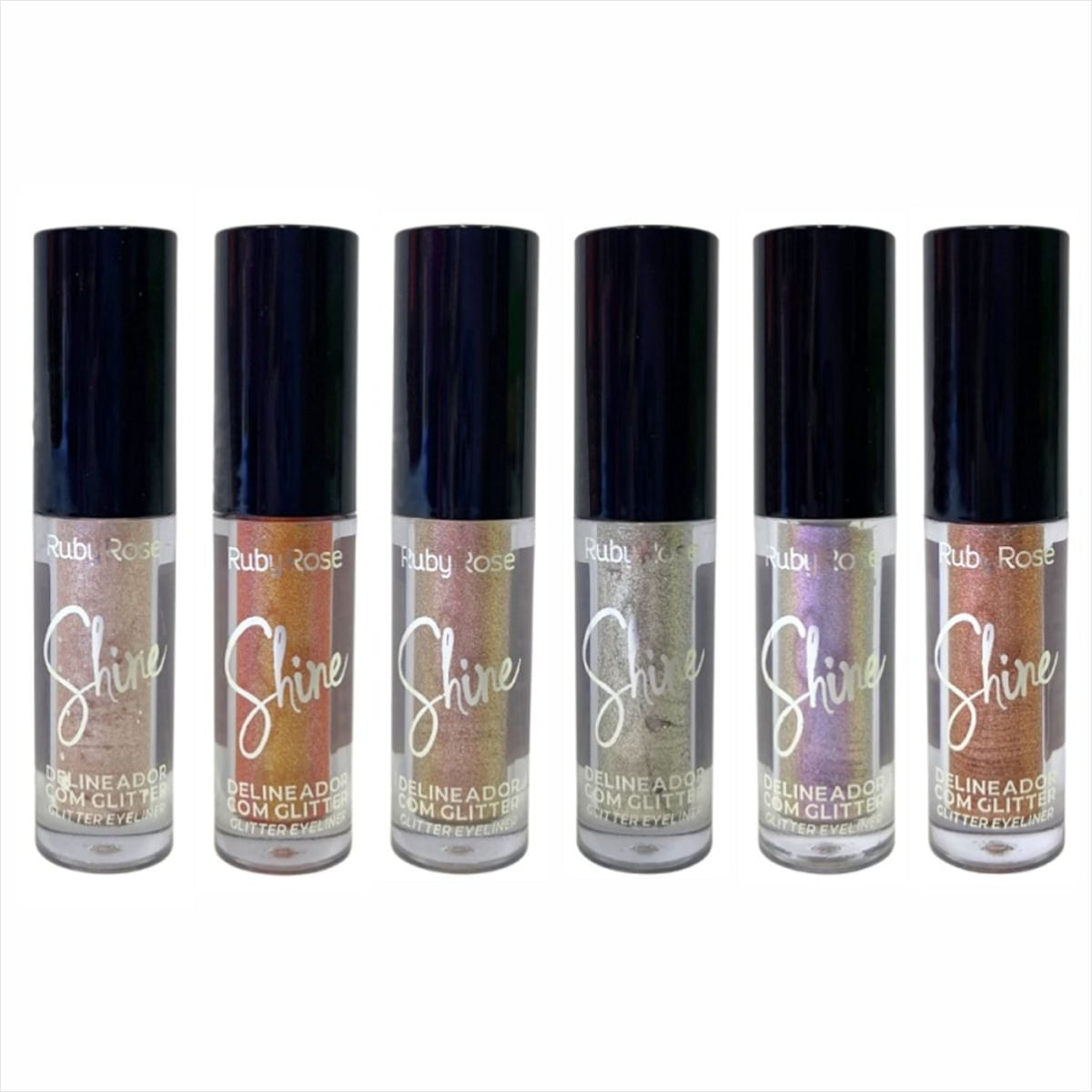 Ruby Rose Delineador Com Glitter Shine HB8416